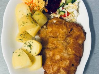 Breaded chicken breast