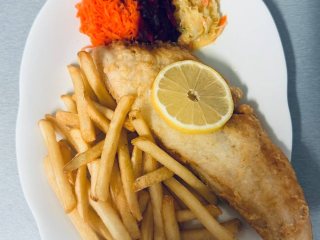 Pan-fried Zander fillet
